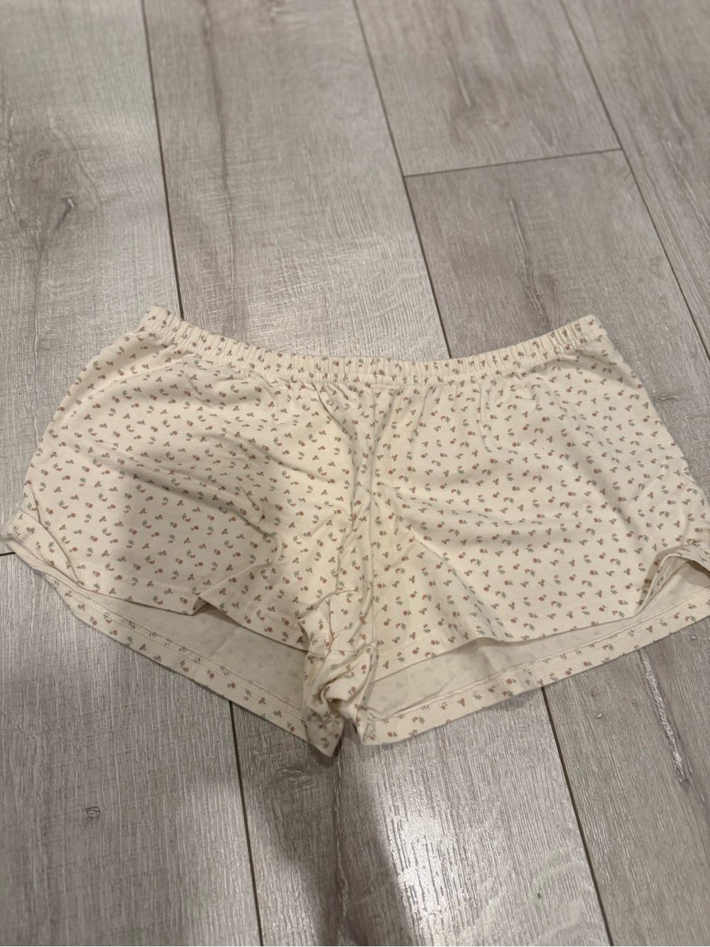 John Galt Cream Floral Sleep Shorts